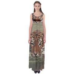 Swimming Tiger Empire Waist Maxi Dress by ExtraGoodSauce