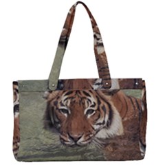 Swimming Tiger Canvas Work Bag