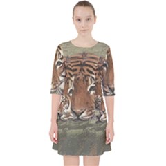 Swimming Tiger Pocket Dress by ExtraGoodSauce