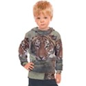 Swimming Tiger Kids  Hooded Pullover View1