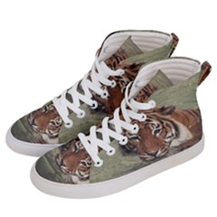 Swimming Tiger Men s Hi-top Skate Sneakers by ExtraGoodSauce