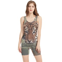 Swimming Tiger Women s Wrestling Singlet by ExtraGoodSauce