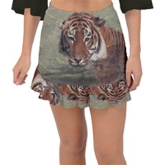 Swimming Tiger Fishtail Mini Chiffon Skirt by ExtraGoodSauce