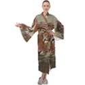 Swimming Tiger Maxi Velour Kimono View1