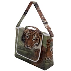 Swimming Tiger Box Up Messenger Bag by ExtraGoodSauce