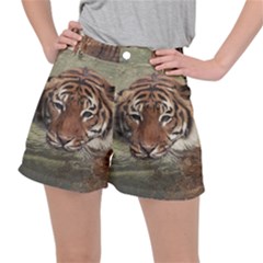 Swimming Tiger Ripstop Shorts by ExtraGoodSauce