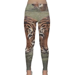 Swimming Tiger Lightweight Velour Classic Yoga Leggings by ExtraGoodSauce