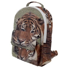 Swimming Tiger Flap Pocket Backpack (small) by ExtraGoodSauce