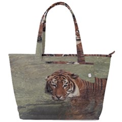 Swimming Tiger Back Pocket Shoulder Bag  by ExtraGoodSauce