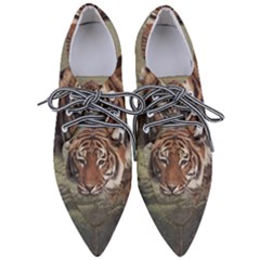 Swimming Tiger Pointed Oxford Shoes by ExtraGoodSauce