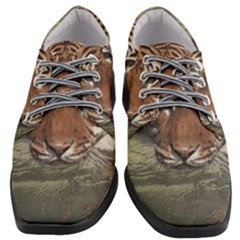 Swimming Tiger Women Heeled Oxford Shoes by ExtraGoodSauce