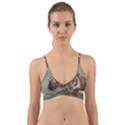 Swimming Tiger Wrap Around Bikini Top View1