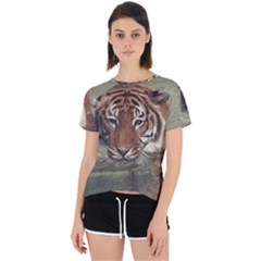 Swimming Tiger Open Back Sport Tee