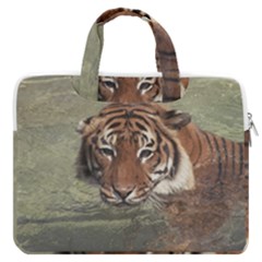 Swimming Tiger Macbook Pro Double Pocket Laptop Bag (large) by ExtraGoodSauce