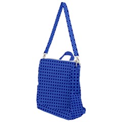 Basket Weave Basket Pattern Blue Crossbody Backpack