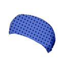 Basket Weave Basket Pattern Blue Yoga Headband View1