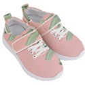 Banana leaf on pink Kids  Velcro Strap Shoes View3