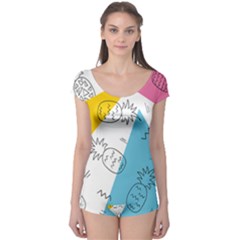 Pineapples Pop Art Boyleg Leotard  by goljakoff