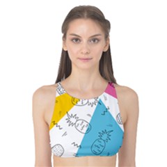 Pineapples Pop Art Tank Bikini Top by goljakoff