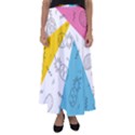 Pineapples pop art Flared Maxi Skirt View1