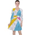 Pineapples pop art Ruffle Dress View1