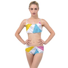 Pineapples Pop Art Layered Top Bikini Set by goljakoff