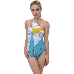 Pineapples Pop Art Go With The Flow One Piece Swimsuit by goljakoff