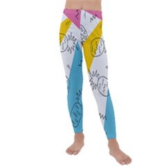 Pineapples Pop Art Kids  Lightweight Velour Leggings by goljakoff