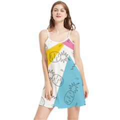 Pineapples Pop Art Summer Frill Dress by goljakoff