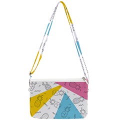 Pineapples Pop Art Double Gusset Crossbody Bag by goljakoff