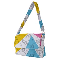 Pineapples Pop Art Full Print Messenger Bag (m) by goljakoff