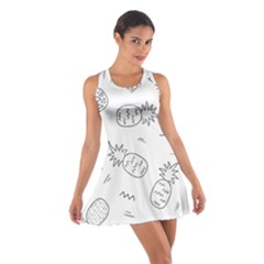 Pineapples Doodles Cotton Racerback Dress by goljakoff