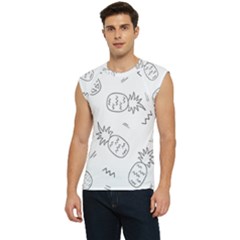 Pineapples Doodles Men s Raglan Cap Sleeve Tee by goljakoff