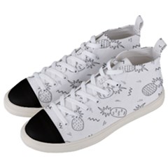 Pineapples Doodles Men s Mid-top Canvas Sneakers by goljakoff