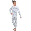 Pineapples doodles Kids  Long Sleeve Set  View1