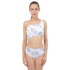 Pineapples Doodles Spliced Up Two Piece Swimsuit by goljakoff