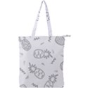 Pineapples doodles Double Zip Up Tote Bag View1