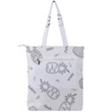 Pineapples doodles Double Zip Up Tote Bag View2