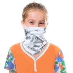 Pineapples Doodles Face Covering Bandana (kids) by goljakoff