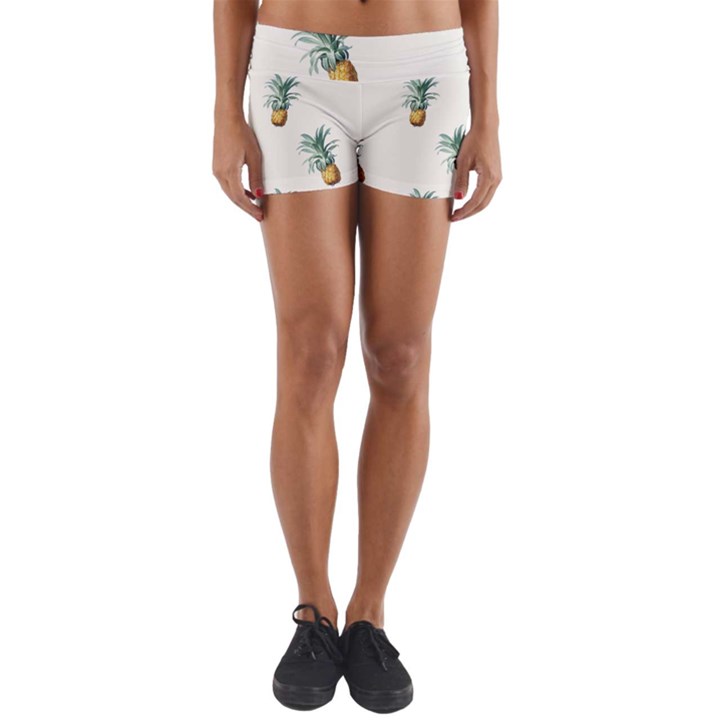 Pineapples Yoga Shorts