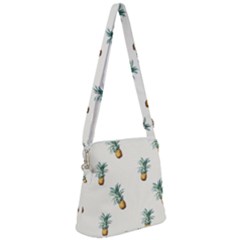 Pineapples Zipper Messenger Bag