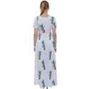 Pineapples High Waist Short Sleeve Maxi Dress View2