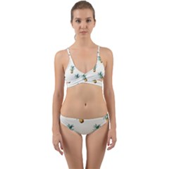 Pineapples Wrap Around Bikini Set