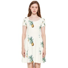 Pineapples Inside Out Cap Sleeve Dress