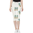 Pineapples Inside Out Lightweight Velour Capri Leggings  View3