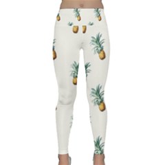 Pineapples Lightweight Velour Classic Yoga Leggings