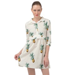 Pineapples Mini Skater Shirt Dress