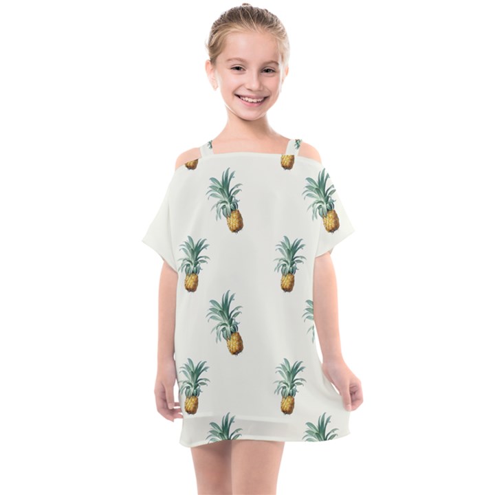 Pineapples Kids  One Piece Chiffon Dress