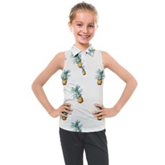 Pineapples Kids  Sleeveless Polo Tee