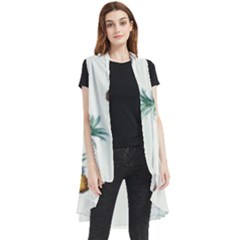 Pineapples Sleeveless Chiffon Waistcoat Shirt